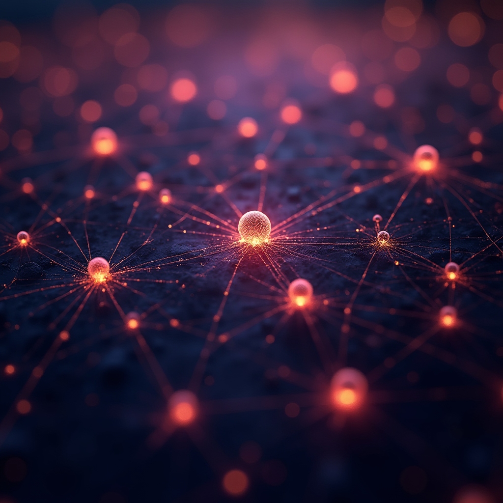 Visual network of interconnected web pages representing internal linking strategy